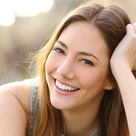 woman with healthy smile