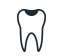 Animated tooth with filling icon