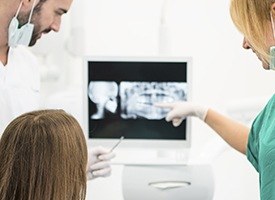 Digital dental x-rays on computer